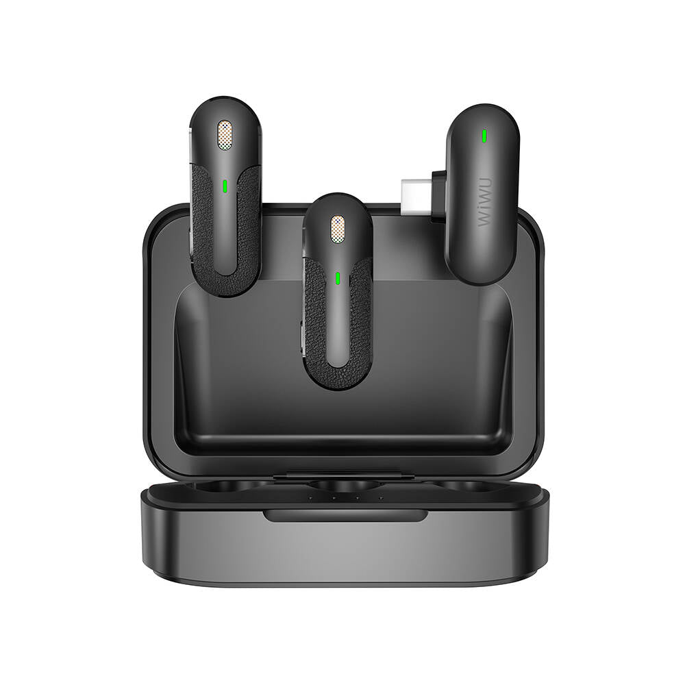 Wiwu Wi-WM002 Type-C Şarj Portlu Kablosuz Yaka Mikrofonu Wiwu Wi-WM002 Type-C Şarj Portlu Kablosuz Yaka Mikrofonu